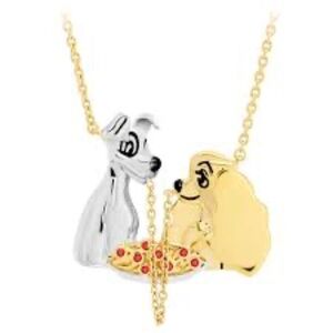 Disney Parks - Crislu Lady and the Tramp Necklace, Sterling Silver, Brand New!